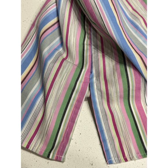 Foxcroft Shirt Button Up Wrinkle Free Long Sleeve Stripe 18 Classic Fit Casual - Picture 6 of 10